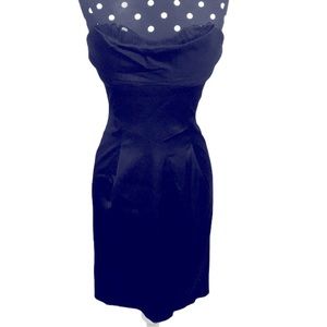 BCBGMaxazria Black strapless dress